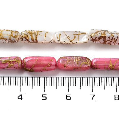 Natural Freshwater Shell Dyed Beads Strands SHEL-D082-18A-1
