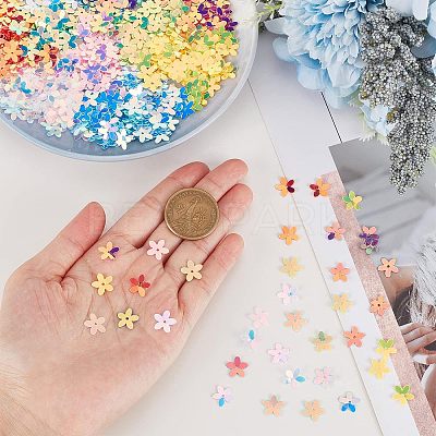 10 Colors Plastic Paillette Beads FIND-OC0001-82-1