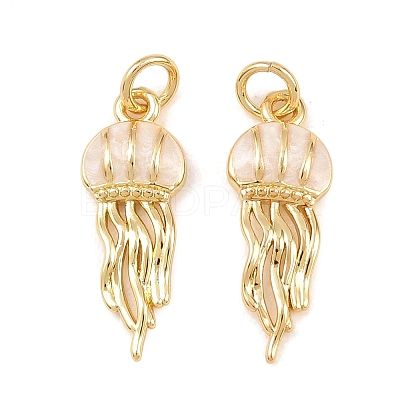 Brass Enamel Pendants X-KK-Z140-13G-1