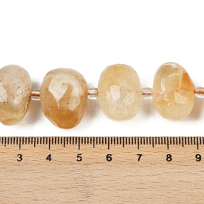 Heated Natural Citrine Beads Strands G-F796-B03-01-1