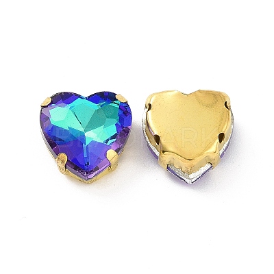 Heart Sew on Rhinestone X1-DIY-E062-04G-03-1