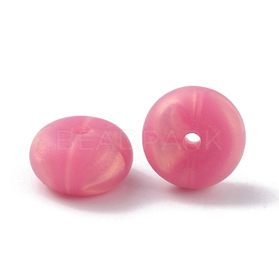 Rondelle Food Grade Eco-Friendly Silicone Beads SIL-TAC0010-04B-1