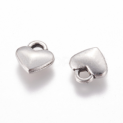 Tibetan Style Alloy Heart Charms LS-TIBEP-LFH260Y-FF-1