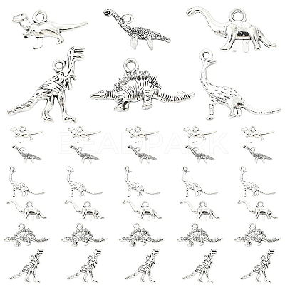 60Pcs 6 Styles Tibetan Style Alloy Pendants FIND-YW0011-71-1