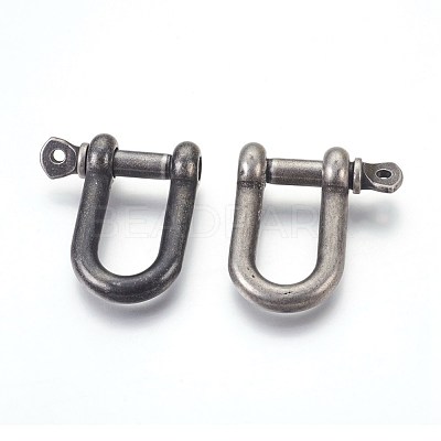 304 Stainless Steel Screw D-Ring Anchor Shackle Clasps STAS-E446-30B-AS-1