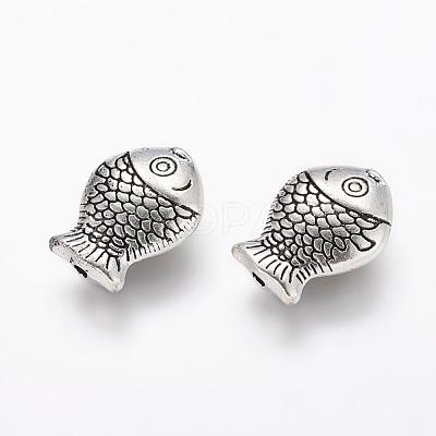 Tibetan Style Alloy Beads TIBEB-6794-AS-R-1