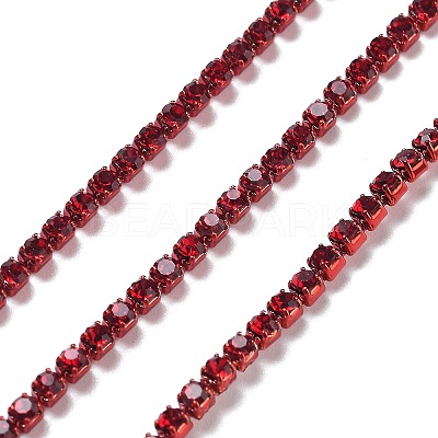 Iron Rhinestone Glass Cup Chain CH-U001-01J-1