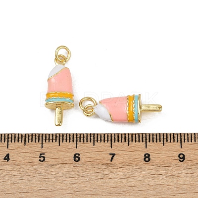 Brass Enamel Pendants X-KK-C093-25G-1