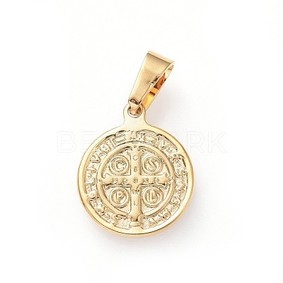 PVD Vacuum Plating 304 Stainless Steel Pendants STAS-H458-36G-D-1