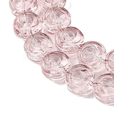 Baking Paint Transparent Glass Beads Strands GL-CBA2ED2-04D-1