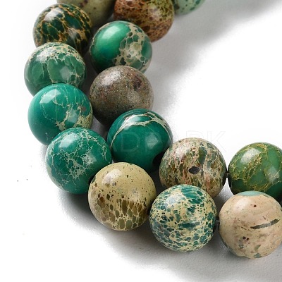 Dyed Natural Regalite/Imperial Jasper/Sea Sediment Jasper Beads Strands X-G-B124-C01-10-1