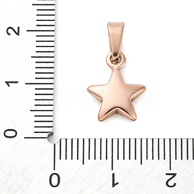 Ion Plating(IP) 304 Stainless Steel Charms STAS-I127-067RG-1