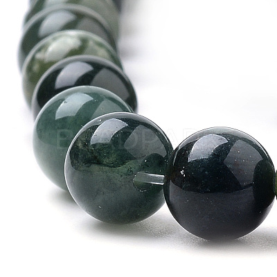 Natural Moss Agate Beads Strands X-G-I199-06-10mm-1