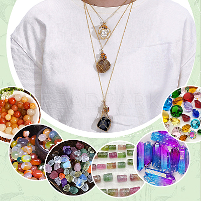 6Pcs 6 Styles Adjustable 304 Stainless Steel Macrame Pouch Necklaces NJEW-PH01581-1