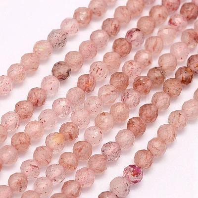Natural Strawberry Quartz Beads Strands G-F509-31-2mm-1