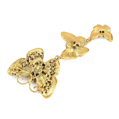 Alloy Rhinestone Lapel Pin Brooches JEWB-B042-03C-1