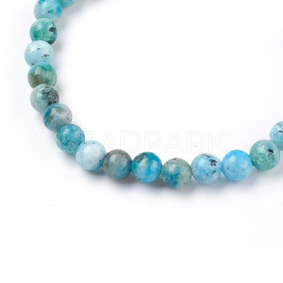Natural Hemimorphite Stretch Bracelets BJEW-JB03738-02-1