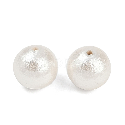 Compressed Cotton Pearl Beads WOVE-V001-A01-12mm-1