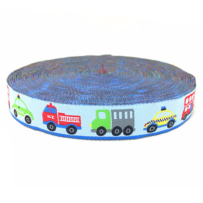 Embroidered Polyester Jacquard Ribbon SRIB-K008-B03-1