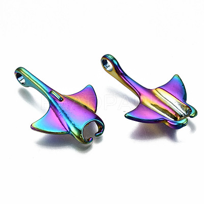 Rainbow Color Alloy Pendants PALLOY-S180-009-RS-1