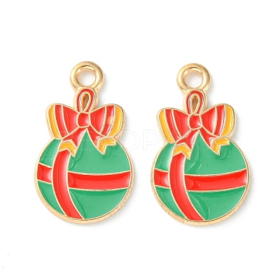 Christmas Alloy Enamel Pendants ENAM-D047-17G-02-1