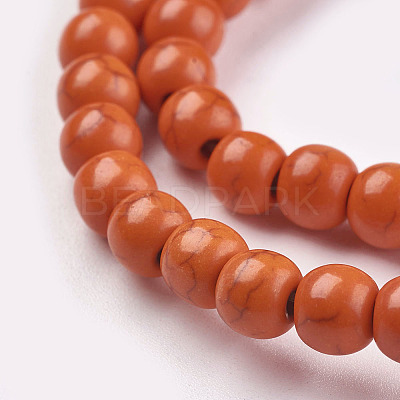 Synthetic Turquoise Beads Strands TURQ-G106-6mm-02G-1