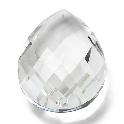 Transparent Glass Pendants GLAA-R223-03G-1