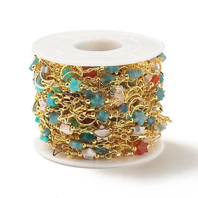 Brass Moon and Star Link Chains CHC-E024-04G-1