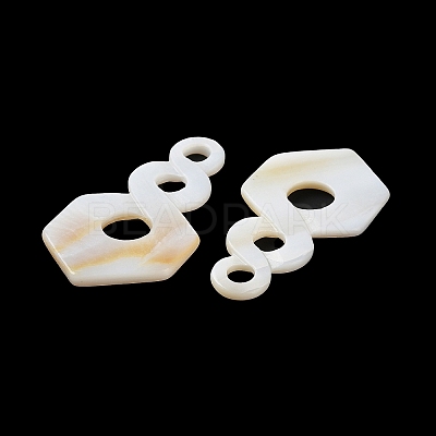 Natural Freshwater Shell Pendants BSHE-Z003-20-1