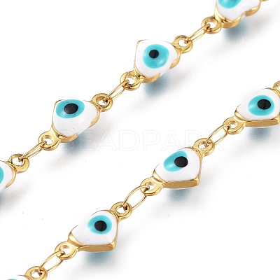 Handmade Enamel Link Chains STAS-I154-01G-01-1