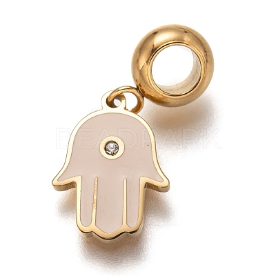 304 Stainless Steel European Dangle Charms STAS-I177-24A-1