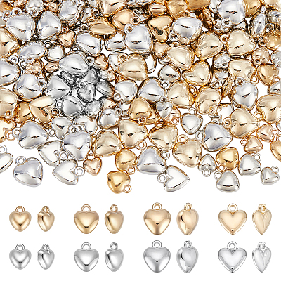200Pcs 8 Styles CCB Plastic Pendants CCB-UN0001-04-1
