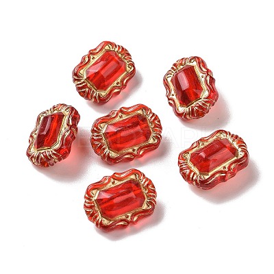 Transparent Acrylic Beads X-OACR-E015-11-1