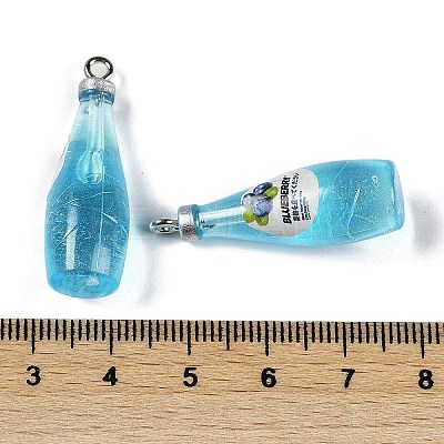 Transparent Resin Pendants RESI-D074-03A-1