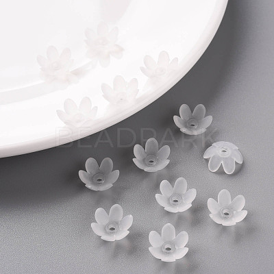 Frosted Acrylic Bead Caps MACR-S371-07A-701-1