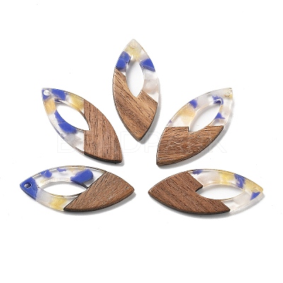 Resin and Walnut Pendants FIND-R051-12A-1