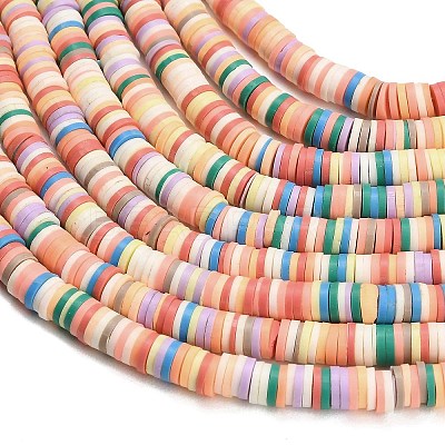 Handmade Polymer Clay Beads Strands PY-CBA21A8-01H-1
