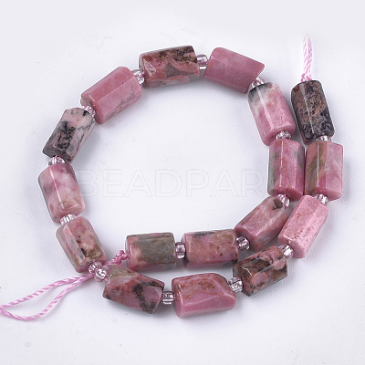 Natural Rhodonite Beads Strands G-S345-8x11-017-1