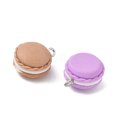 Opaque Resin Pendants RESI-G114-02-1