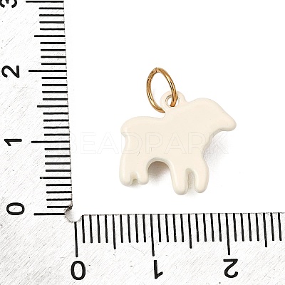 Printed 304 Stainless Steel Charms SA-CBA59B8-02C-G-1