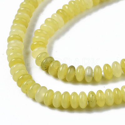 Natural Lemon Jade Beads Strands X-G-S366-115-1