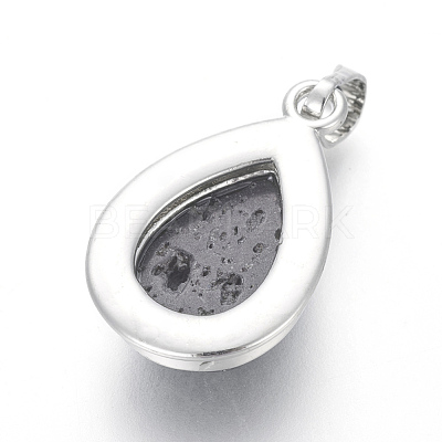 Natural Lava Rock Pendants G-L512-C12-1