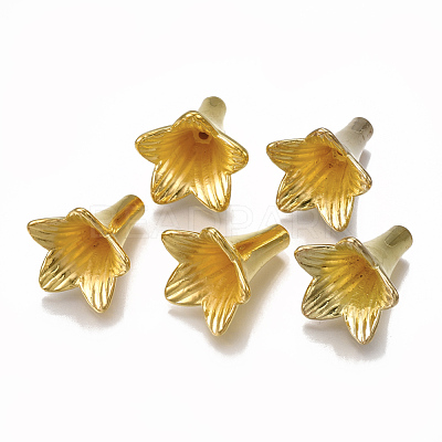5-Petal CCB Plastic Bead Caps X-CCB-S160-282-1
