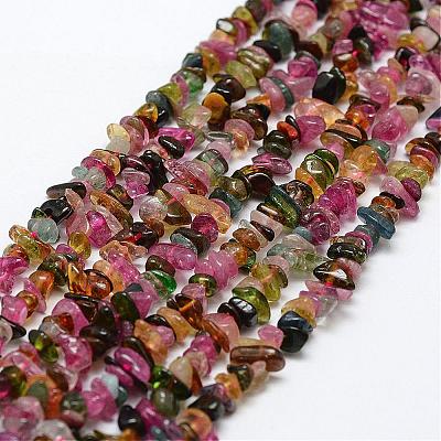 Natural Multicolor Tourmaline Beads Strands G-F328-37-1