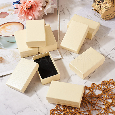 Rectangle Cardboard Paper Jewelry Box CON-TAC0015-01B-1