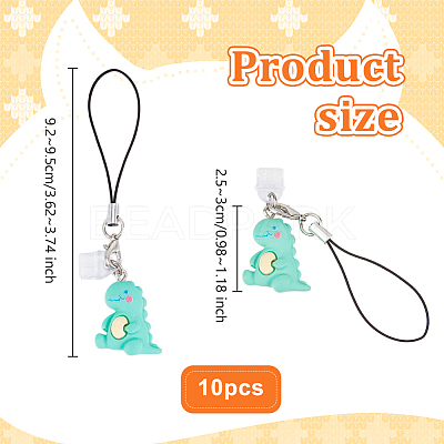10Pcs Resin Pendants Decorations HJEW-OC00081-1
