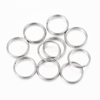 Tarnish Resistant 304 Stainless Steel Split Rings STAS-H413-05P-D-1