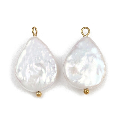 Natural Freshwater Pearl Keshi Pearl Pendants STAS-D378-06A-G-1