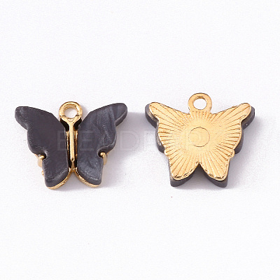 Alloy Acrylic Pendants LS-X-ENAM-R136-01J-1