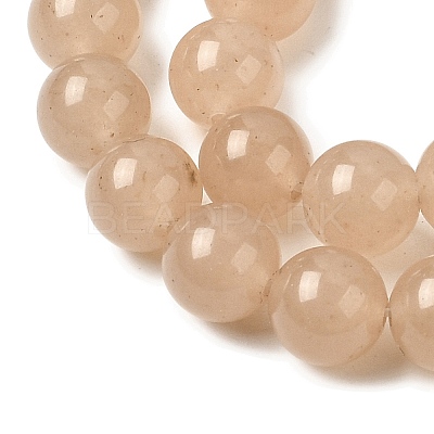 Natural White Jade Beads Strands G-H348-8mm-02-1